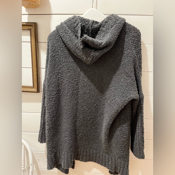 BEYOU TI FUL  steel blue hoodies open front cardigan size L - Picture 7 of 7